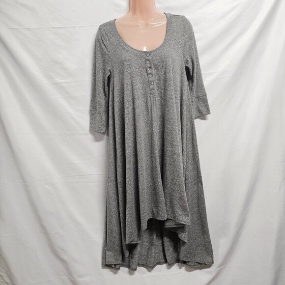 Free People Beach Women’s Gray Hi low Hem Tunic Dress Size M - Picture 6 of 11